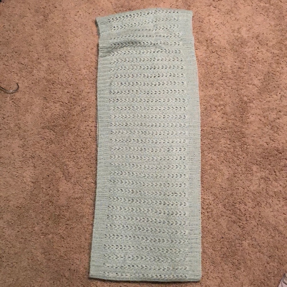 Blue infinity scarf